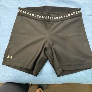 Women’s Under Armor Heat Gear Compression Shorts Size Large